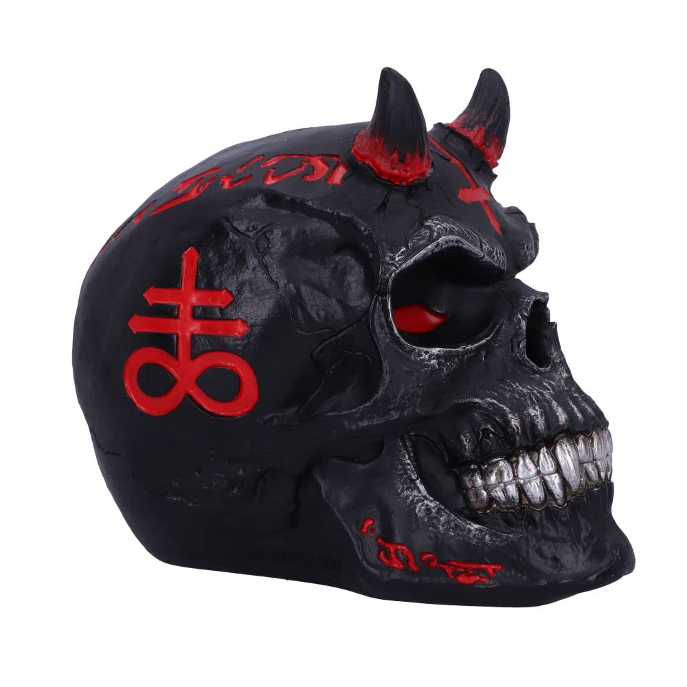 Amazon.com: Nemesis Now James Ryman Infernal Skull with Burning